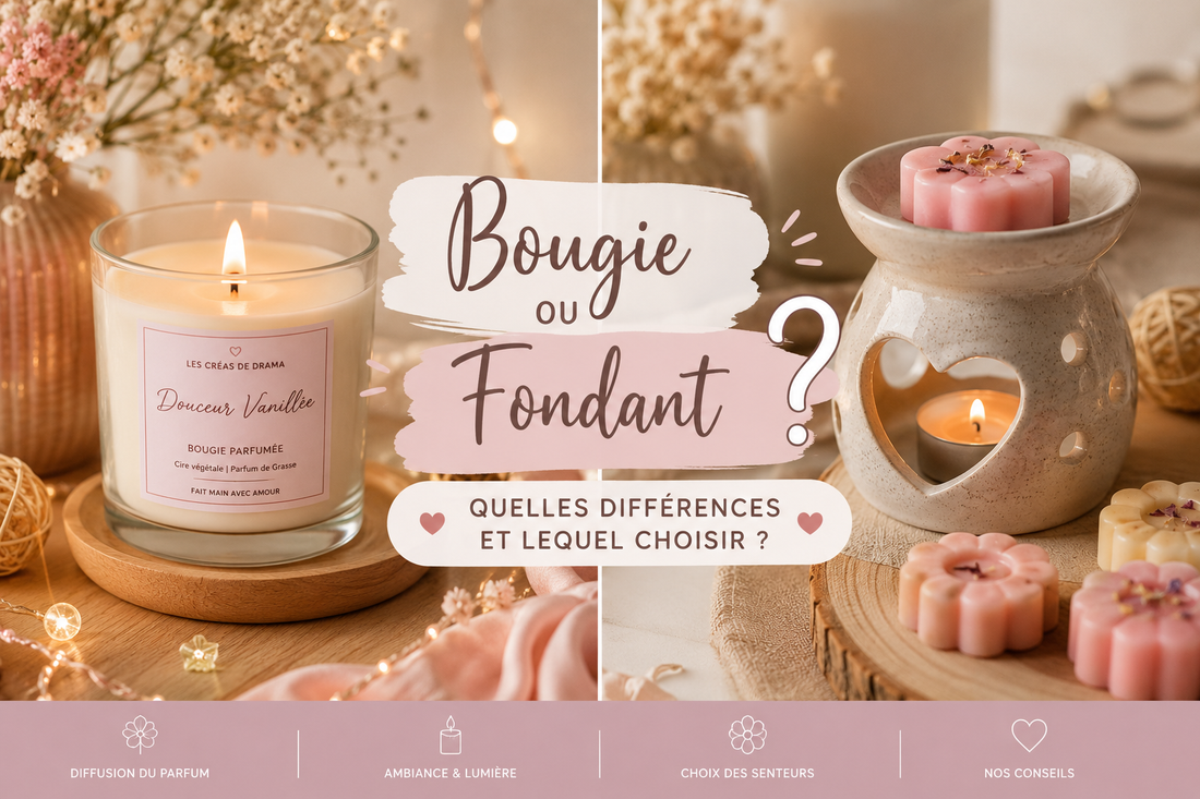 🕯️ Fondant parfumé ou bougie parfumée : quelles différences et lequel choisir ? 🌸